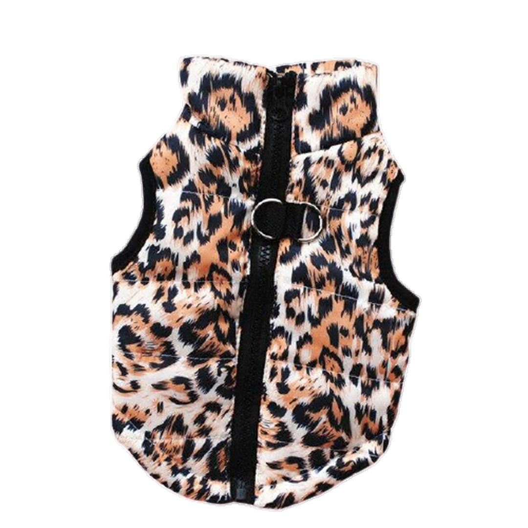 Leopard vest for dog  which is Alexander McPaw Brand