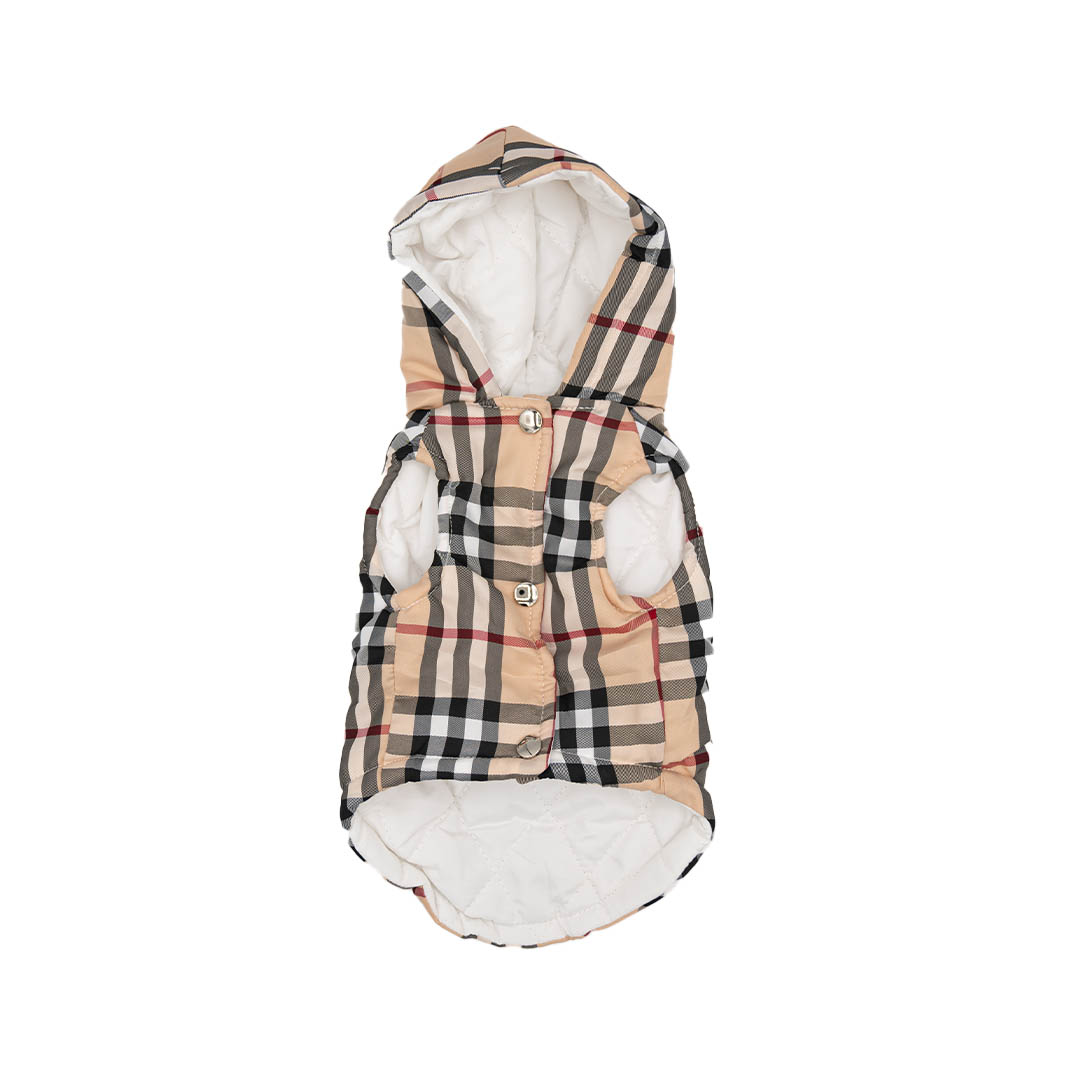 Plaid sales puffer vest